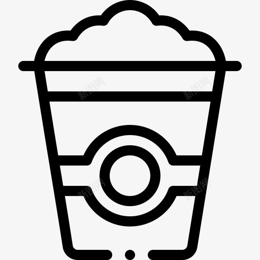 爆米花食品172直系图标svg_新图网 https://ixintu.com 爆米花 直系 食品
