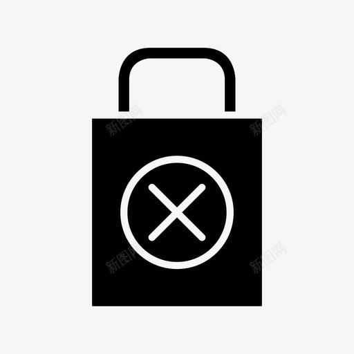 购物袋透明电子商务图标svg_新图网 https://ixintu.com 字形 电子商务 购物 购物袋 透明