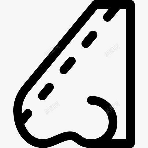 鼻子整形手术12线性图标svg_新图网 https://ixintu.com 整形手术12 线性 鼻子