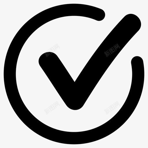 完成批准确认图标svg_新图网 https://ixintu.com 完成 批准 是 检查 正确 确认
