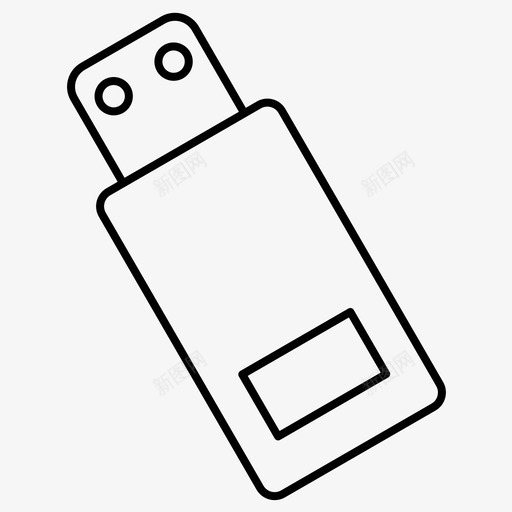 usb闪存存储图标svg_新图网 https://ixintu.com usb 存储 存储设备 常规 用户界面 线路 闪存