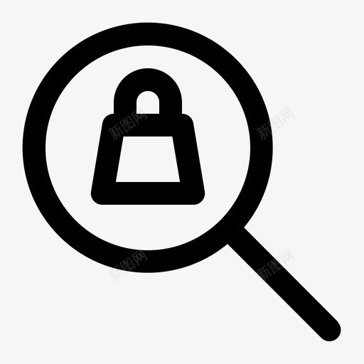 搜索项电子商务查找图标svg_新图网 https://ixintu.com 搜索 放大镜 查找 电子商务 线性