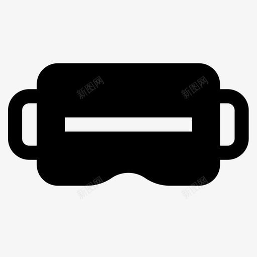 Vr眼镜书呆子26填充图标svg_新图网 https://ixintu.com Vr 书呆子 填充 眼镜