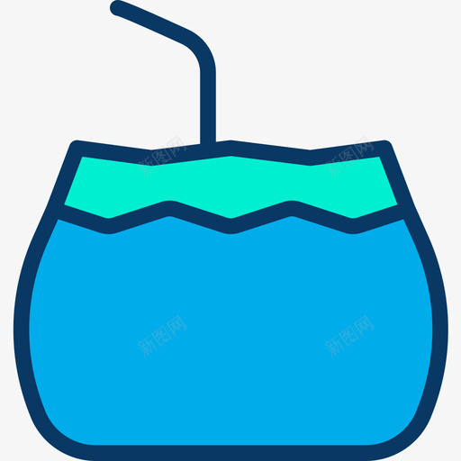 鸡尾酒夏季69线性颜色图标svg_新图网 https://ixintu.com 夏季69 线性颜色 鸡尾酒