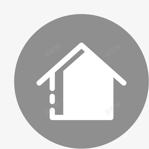 回到主页按钮,透明度60%svg_新图网 https://ixintu.com 回到主页按钮,透明度60% 单色 商务