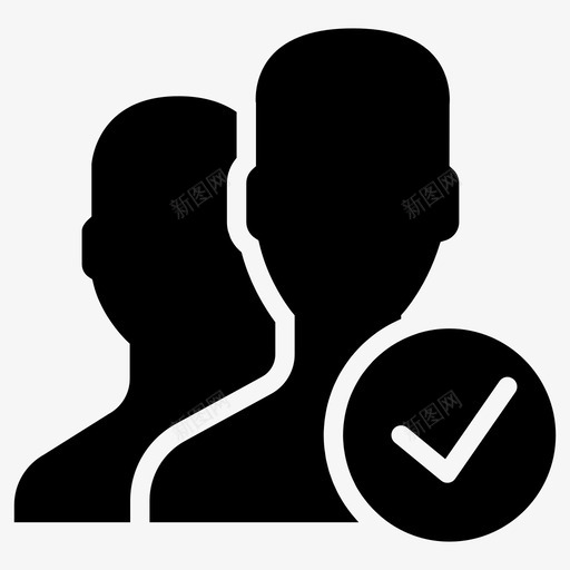 接受用户执行者个人图标svg_新图网 https://ixintu.com 个人 执行者 接受 用户 配置文件