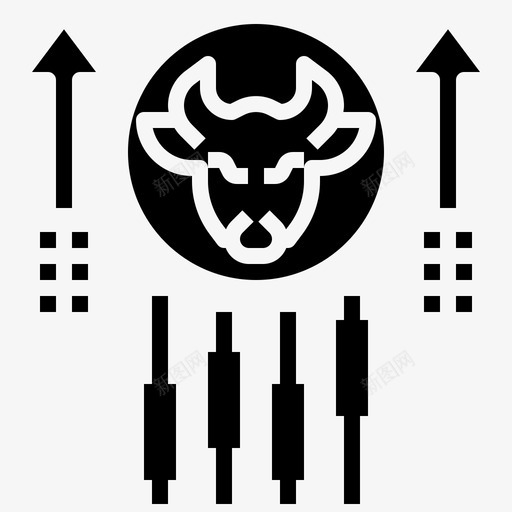 上升趋势牛市商业和金融图标svg_新图网 https://ixintu.com 上升趋势 商业和金融 投资 牛市 箭头涨价 股票 股票投资铭文