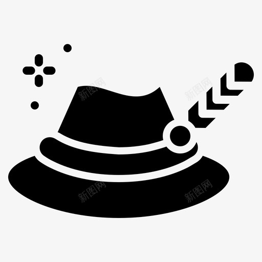 帽子巴伐利亚时尚图标svg_新图网 https://ixintu.com 传统 啤酒节 巴伐利亚 帽子 时尚 铭文