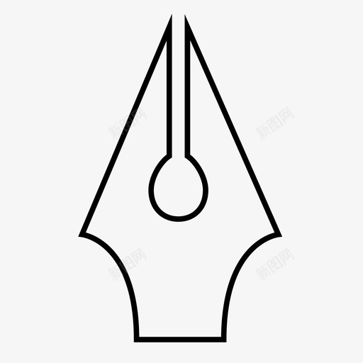 钢笔填充笔笔尖图标svg_新图网 https://ixintu.com 填充 笔尖 钢笔