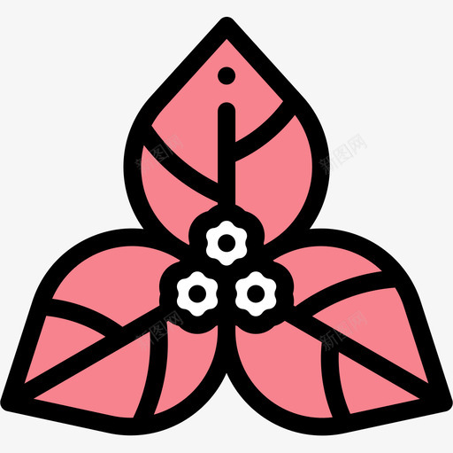 三角梅花18线形颜色图标svg_新图网 https://ixintu.com 三角 线形 颜色