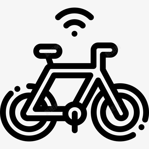 联网智能城市16线性图标svg_新图网 https://ixintu.com 城市 智能 线性 联网