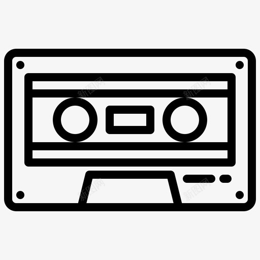磁带雷鬼音乐线性图标svg_新图网 https://ixintu.com 磁带 线性 雷鬼音乐