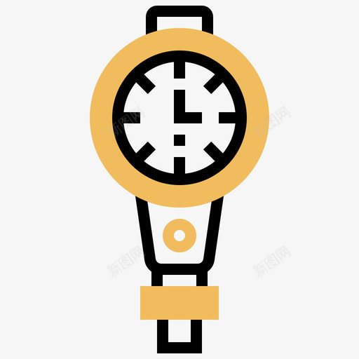 量规潜水19黄色阴影图标svg_新图网 https://ixintu.com 潜水 量规 阴影 黄色