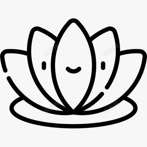 荷花农历新年二十三直系图标svg_新图网 https://ixintu.com 二十三 农历 新年 直系 荷花