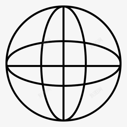 箭头地球仪网络图标svg_新图网 https://ixintu.com 世界 地图 地球仪 旅行 箭头 网络