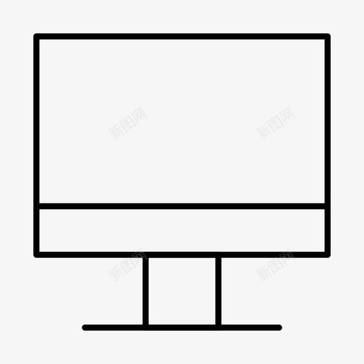 计算机台式机硬件图标svg_新图网 https://ixintu.com 台式机 技术 电子 硬件 细线 计算机 设备