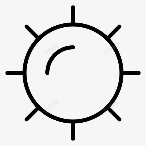 自然阳光天气图标svg_新图网 https://ixintu.com 天气 自然 阳光