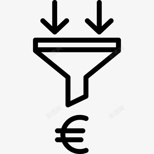 漏斗营销115线性图标svg_新图网 https://ixintu.com 漏斗 线性 营销