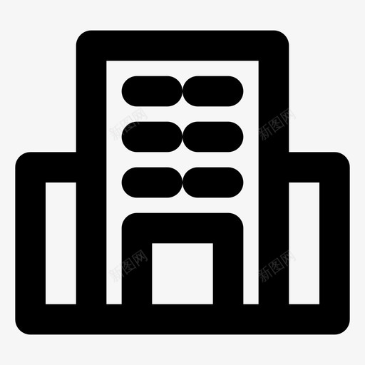 办公室大楼工作场所图标svg_新图网 https://ixintu.com 业务 办公室 场所 大楼 工作 工作场 管理