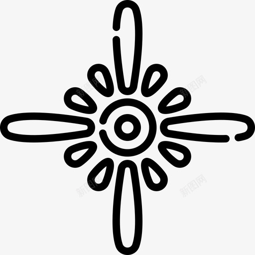 花卉花卉11线性图标svg_新图网 https://ixintu.com 线性 花卉 设计