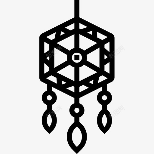 Dreamcatcher波西米亚风格14直线型图标svg_新图网 https://ixintu.com Dreamcatcher 波西 直线 米亚 线型 风格