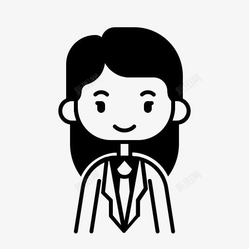 商业化身女孩图标svg_新图网 https://ixintu.com 人 化身 商业 多样性化身职业女孩雕文 女人 女孩 职业