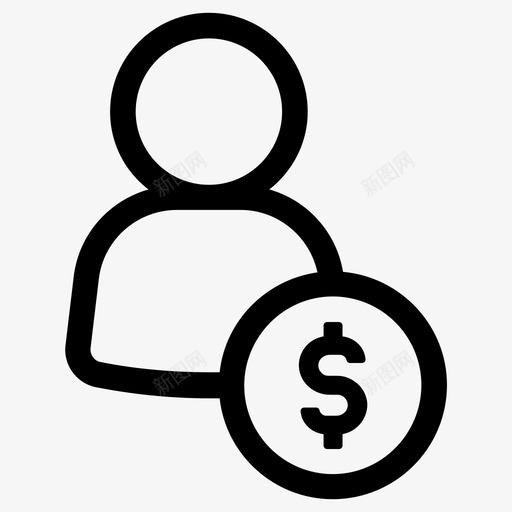 收入会计银行家图标svg_新图网 https://ixintu.com 会计 工资 收入 银行家
