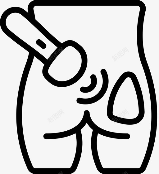 按摩器美容3线性图标svg_新图网 https://ixintu.com 按摩器 线性 美容