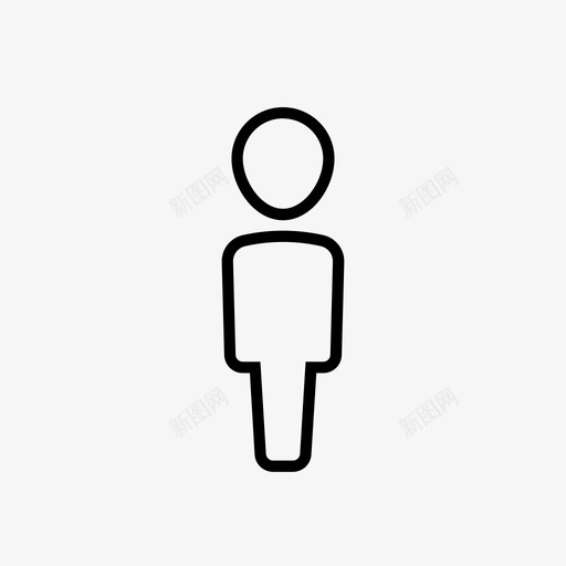 卫生间浴室标牌图标svg_新图网 https://ixintu.com 卫生间 浴室标牌