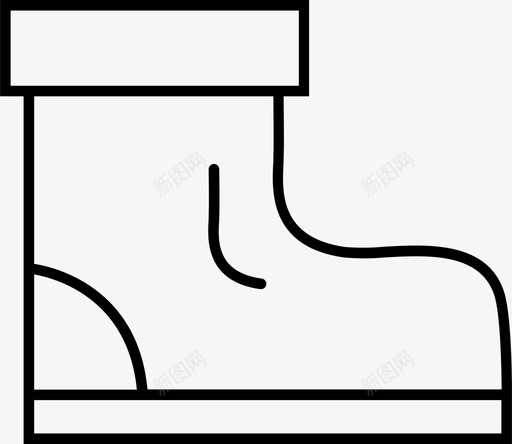 鞋子登山鞋图标svg_新图网 https://ixintu.com 登山鞋 鞋子
