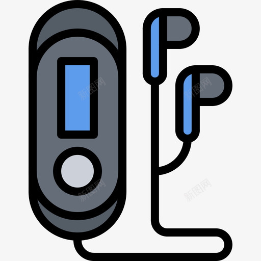 Mp3播放器旧设备2彩色图标svg_新图网 https://ixintu.com Mp3播放器 彩色 旧设备2