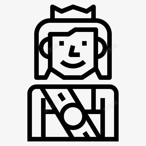 模特环球小姐直系模特图标svg_新图网 https://ixintu.com 模特 环球小姐 直系