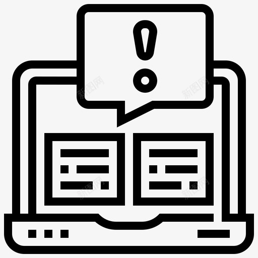 通知对话资产23线性图标svg_新图网 https://ixintu.com 对话 线性 资产 通知