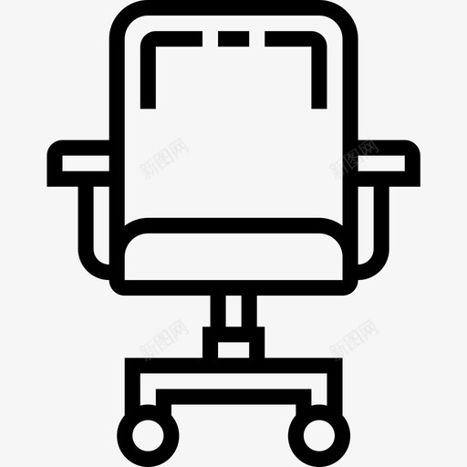 扶手椅家具室内图标svg_新图网 https://ixintu.com 办公室 室内 家具 扶手