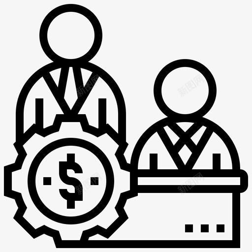 供应商客户市场图标svg_新图网 https://ixintu.com 业务管理行1 供应商 卖方 客户 市场