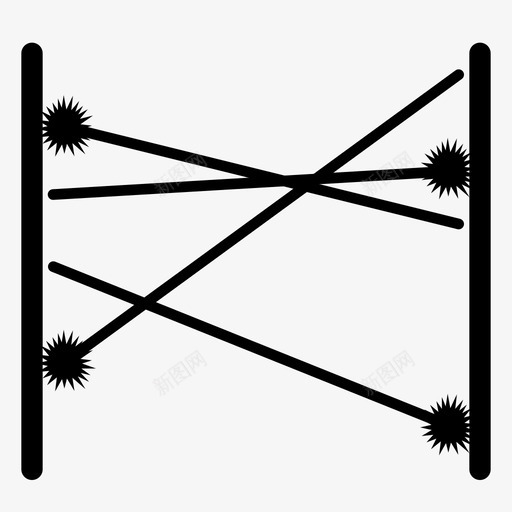 激光障碍红外激光激光束图标svg_新图网 https://ixintu.com 光 激光墙 激光束 激光障碍 私人安全线图标 红外激光