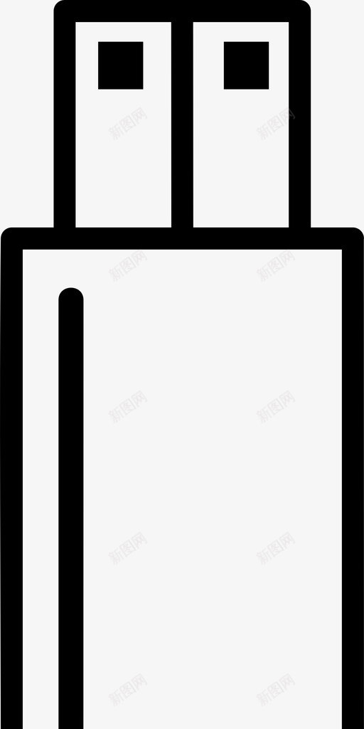 闪盘电脑电子产品图标svg_新图网 https://ixintu.com 电子产品 电脑 闪盘