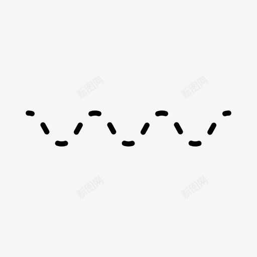 虚波线图案图标svg_新图网 https://ixintu.com 图案 曲线 虚波