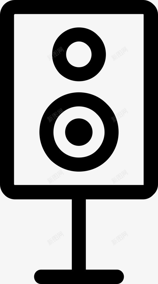 扬声器互联网智能家居图标svg_新图网 https://ixintu.com wifi 互联网 图标 扬声器 技术 控制面板 智能家居 音乐