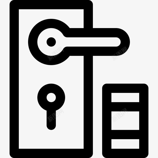 门domotics18直线型图标svg_新图网 https://ixintu.com domotics 直线 线型