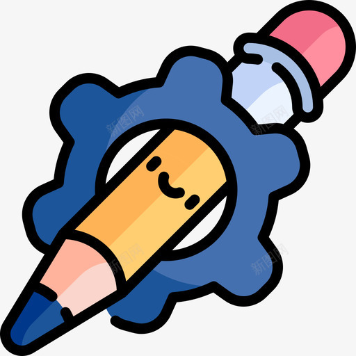 齿轮创作过程82线性颜色图标svg_新图网 https://ixintu.com 创作 线性 过程 颜色 齿轮