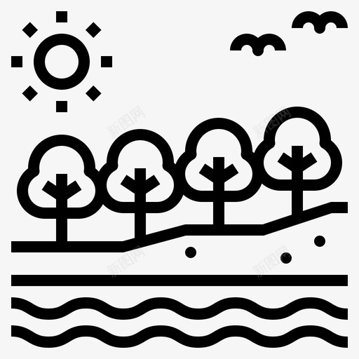 景观丰度生态系统图标svg_新图网 https://ixintu.com 丰度 持续 景观 森林 环境 生态系统 管理