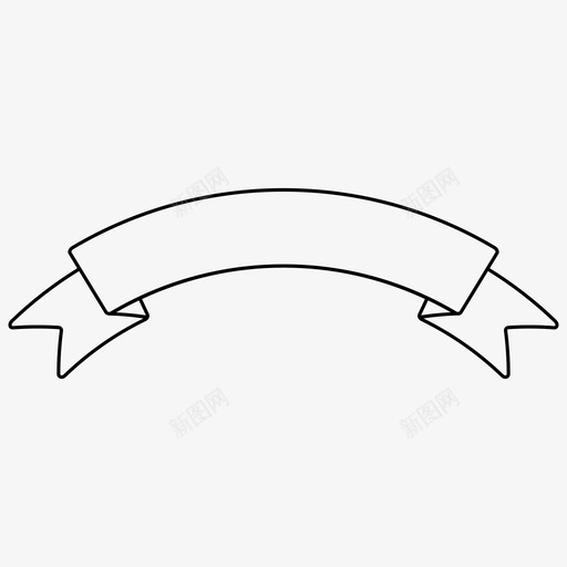 丝带横幅徽章图标svg_新图网 https://ixintu.com 丝带 徽章 横幅