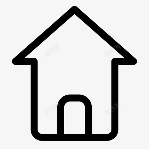 家购物车电子商务图标svg_新图网 https://ixintu.com 商店 家 市场 房子 电子商务 购物车