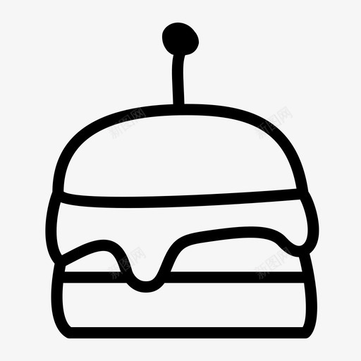 汉堡奶酪高档图标svg_新图网 https://ixintu.com 奶酪 快餐 拉稀 汉堡 食物 高档