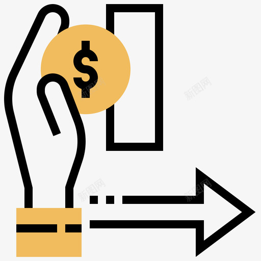 插入硬币自动售货机5黄色阴影图标svg_新图网 https://ixintu.com 插入 硬币 自动售货机 阴影 黄色