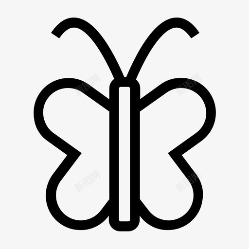蝴蝶动物花图标svg_新图网 https://ixintu.com 动物 爱情2 花 蜂蜜 蝴蝶