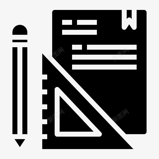 笔记本教育和学习14填充图标svg_新图网 https://ixintu.com 填充 学习 教育 笔记本