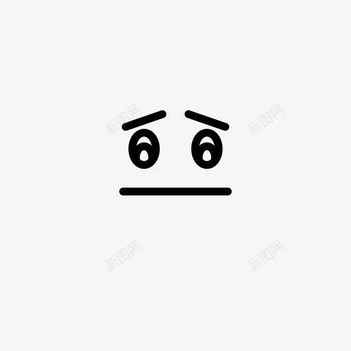 悲伤表情表情线图标svg_新图网 https://ixintu.com 悲伤 表情