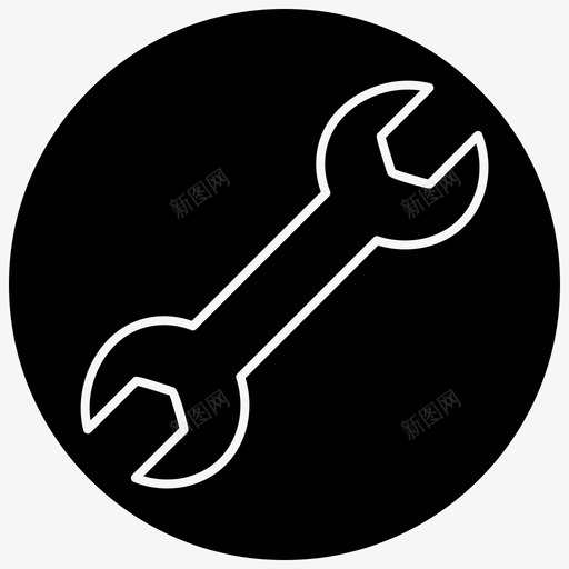 工具修复首选项图标svg_新图网 https://ixintu.com 保险 修复 工具 扳手 移动 设置 首选项